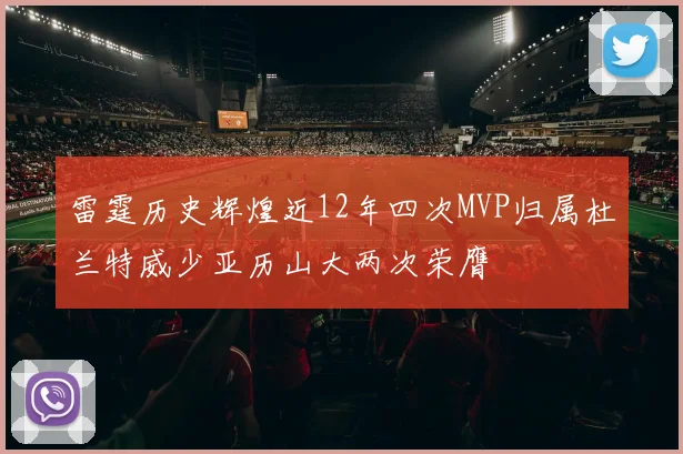 雷霆历史辉煌近12年四次MVP归属杜兰特威少亚历山大两次荣膺